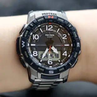 CASIO手錶公司貨登山錶藍芽登山錶溫度/高度/氣壓/羅盤/計算步數 PRT-B50T~PRT-B50