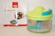 KUHN RIKON SWISS PULL CHOP, Manual Food Processor with Pull Cord, Green, New