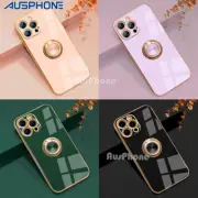 Cute Shockproof Silicone Ring Case Cover for iPhone14 13 12 11 Pro X Max XR Plus