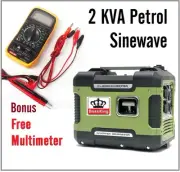NEW 2KVA_ Max Silent Inverter Generator Camping Portable Sinewave Petrol AU