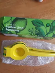 Lemon Squeezer Metal Double Bowl Lime Manual Juicer Orange Citrus Tool