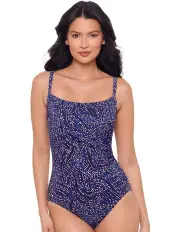 [Miraclesuit Swim] Spotlight Starr Starr Underwired One Piece Shaping Swimsuit in Purple
