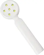 Baluue Handheld Nail Lamp Head Kit Office Lamps Gel Nails Polish LED Desk Craft Mini Stamper Rechargeable Light Bulb Handheld Nail Light Pen Builder Rock Touch Permanent Markers Abs White