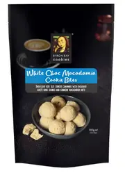 Byron Bay Cookies White Choc Macadamia Cookie Bites 100g