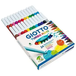 ☆【義大利 GIOTTO】可洗式兒童安全彩色筆(24色)