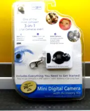 NEW Innovage Mini Spy Digital Camera 3-in-1 Keychain with Accessories SEALED