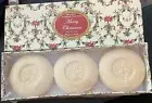 MERRY CHRISTMAS HAND SOAP SET OF 3 VTG. RED BERRIES MADE IN ITALY NEW IN BOX
