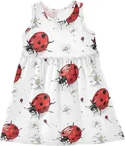[Caihoyu] Girl Dresses Toddler Swing Casual Sundresses Birthday Party, Multicolor09, 6 Years