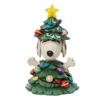 在飛比找蝦皮商城優惠-Enesco精品雕塑 Snoopy 史努比聖誕樹居家擺設 (