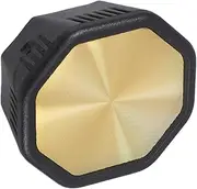 OSOLADY Badminton Racket Back Cover Badminton Racket Tool Accessory Tennis Racquet End Cover Tennis Handle End Cap Pickle Racquet Handle Cap Plastic Golden