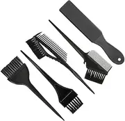 OSOLADY Hair Dyeing Tool Set 5pc Hair Dye Kit Styling Tools Essential Barber Supplies Black