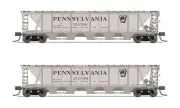 Broadway Limited 7252 N Scale PRR H32 Covered Hopper A (2)