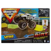 Monster Jam Dirt Deluxe Set With Kinetic sand Max-D Maximum Destruction