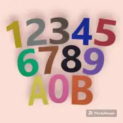 HOUSE MAILBOX NUMBERS LETTERS SIGNS 3D PRINTED MULTI COLOURS 4 PER PURCHASE