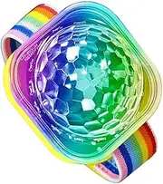 LED Bracelets - Disco Ball Light Wristband | USB Charging LED Lamp Bracelets with Suction Cup Wearable for Room Decor Dance Club