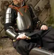 Undead Knight Fighting Suit Of Armor Medieval Steel Cuirass Halloween Costume