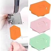 BEANPRECOY 3 Pieces Magnetic Seam Guide for Sewing Machine Universal Sewing for Magnet Making Machine Polygonal Seam Guide Hemmer Guide with Scale Universal Sewing Accessories Multi-Purpose Tool