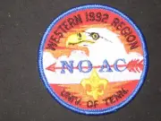 1992 NOAC Western Region Blue Border Pocket Patch