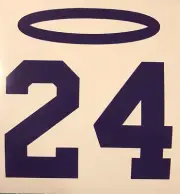 Kobe Bryant 24 Halo NBA Lakers Basketball Yeti Cup Vinyl Decal Window Sticker