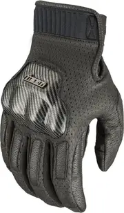 Icon Overlord3 Motorcycle Gloves, black, Size XL for Men