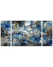 Ready2HangArt White Water 3pc Wrapped Canvas Wall Art by Norman Wyatt
