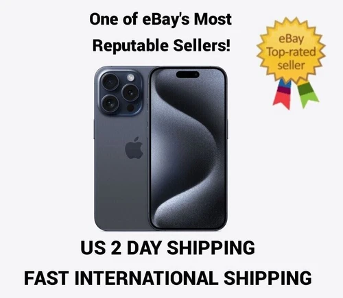 Apple iPhone 15 Pro Physical SIM Tray Blue Titanium Dual Sim-Fast Shipping
