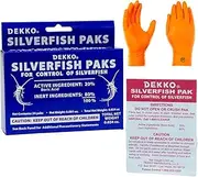 Silverfish Elimination Kit: Effective Pest Control with 24 Silverfish Paks in 1 Box | Eco-Friendly Formula | Premium USA Supply Gloves for Safe Eradication | USA Supply Pest ID Card