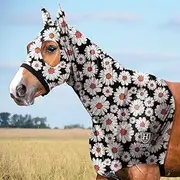 Harrison Howard Horse Stretchy Head Hood with Zipper-Daisy