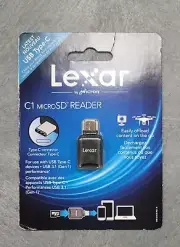 Lexar by Micron C1 microSD Reader for use with USB Type-C Devices