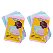 20pc Marbig Pastel Slimpick Foolscap Document Wallet Paper/File Storage Assorted