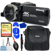 Ultimaxx 4K Ultra HD 42MP Camcorder Video Vlog Camera with LED Light Kit