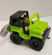 Fisher Price Imaginext Vehicle - 4 x 4 Truck w/ Figure - Green Black - NEW