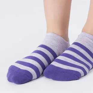 【aPure】除臭襪-女花紗條紋船型襪