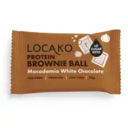 Locako Protein Brownie Ball Macadamia 30g (Pack of 10)
