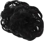 HONITANO Hairpiece for Women 2pcs Messy Bun Hair Extensions Ponytail Wig Accessory for Wedding Prom