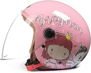 Kids Electric Motorcycle 3/4 Half Helmet, ECE Approved Children's Open Face Motorbike Helmet,Youth Scooter Moped Helmet Street Helmet for Youth Child Kids