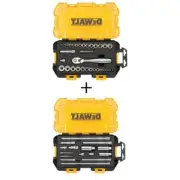 DEWALT Ratchet/Socket Set 1/4", 3/8" Drive Metric/SAE + Lockable Case (49-Piece)