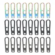 8Pcs Hanging Buckles Detachable Zippers Puller Outdoor Connectors Keychains