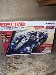 Meccano Erector Supercar 25-in-1 Stem Building Kit- 328 Parts- #18211- Ages 10+