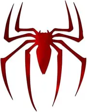 Spider Silhouette Vinyl Decal Notebook Car Laptop 4.25" x 5.5" (Red Holographic)