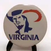 3" Button Badge Pin ~ UVA ~ Virginia Cavaliers ~ Team Mascot Button ~ NEW