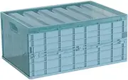 [TEHAUX] Multifunctional Foldable Storage Case s Portable Wardrobe Organizer for Home Kitchen Office Space-Saving Design Translucent Body Easy to Carry