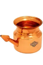 Pure Copper Pot Lota, for Storing & Serving Water ,Pooja Item, 400 ml