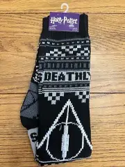 Harry Potter Sweater Style Men's Socks Thick 1 Pair Christmas Deathly Hallows