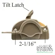 Marvin Ultimate Double Hung Sash Lock With Tilt Feature Satin Taupe Sash Lock