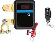 Remote Control Battery Disconnect Switch with LCD Display for Cars, 12V 260A Power Off Switch for Reliable Power Management,Battery Disconnect Switch
