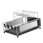 Dish Drying Rack Cutlery Holder Multipurpose Large Capacity Stemware Holder Dish