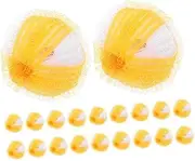 FOYTOKI 20pcs Pet Hair Remover for Washing Machine Dryer Laundry Lint Catcher Balls Prevent Tangles Remove Lint Compact Easy to Use Dryer Hair Catcher Balls