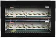 1:64 Double-Deck Parking Garage with Lighting Model Scene, car Model Parking lot Simulation Scene Model for Diorama Parking Lot Display