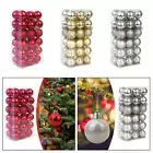 36Pcs Xmas Small Pendants Xmas Decorative Baubles for Home Porch Yard Decor